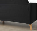 LINANÄS 3-seat sofa, Vissle dark grey