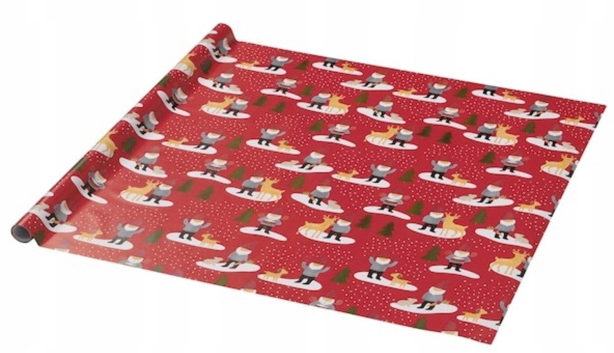 IKEA VINTER 2021 Wrapping paper Santa Claus 3m