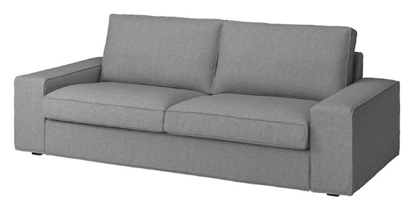 KIVIK 3-seat sofa frame / KIVIK Sofa cover, beige-gray