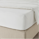 DVALA Fitted sheet, white, 140x200 cm