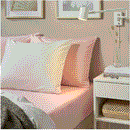 DVALA Fitted sheet, light pink, 180x200 cm