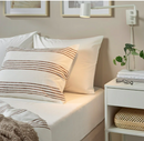 DVALA Fitted sheet, white, 180x200 cm
