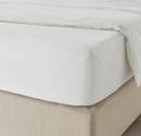 DVALA Fitted sheet, white, 180x200 cm