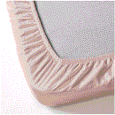 DVALA Fitted sheet, light pink, 180x200 cm