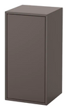 EKET Cabinet w door and 1 shelf, dark grey, 35x35x70 cm