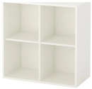 EKET Cabinet with 4 compartments, white, 70x35x70 cm