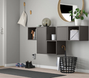 EKET Cabinet w door and 1 shelf, dark grey, 35x35x70 cm