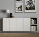 EKET Cabinet with 2 doors & 2 shelves white, 70x25x70 cm.