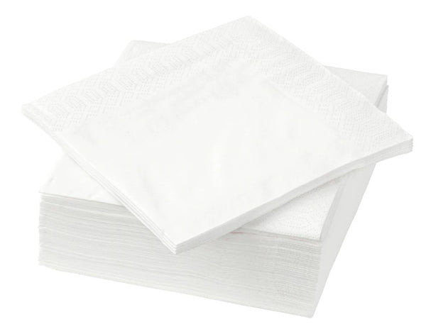 FANTASTISK Paper napkin, white, 24x24 cm