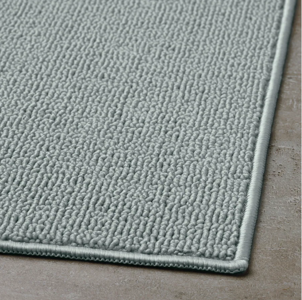 FINTSEN Bath mat, grey, 40x60 cm