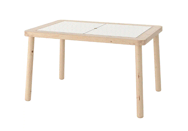 FLISAT Children's table, 83x58 cm