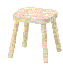 FLISAT Children's stool 24x24x28