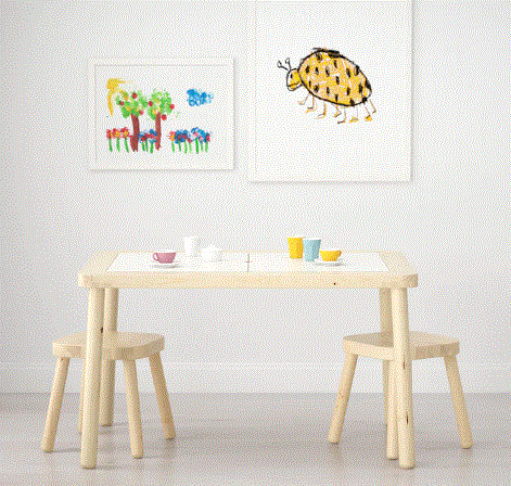 FLISAT Children's table, 83x58 cm