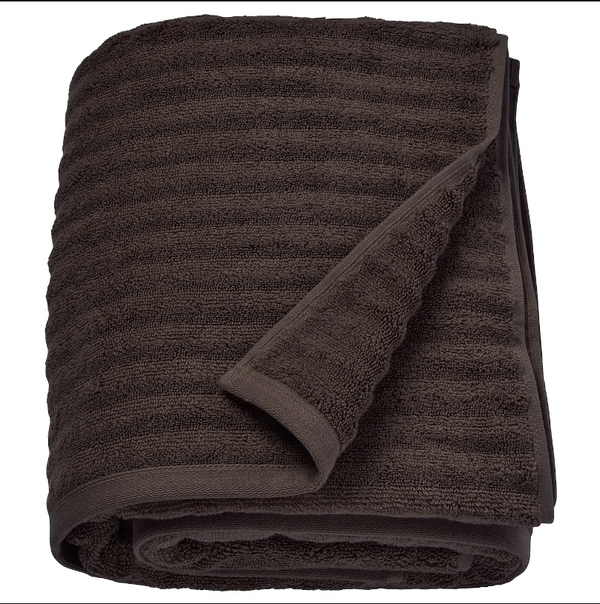 FLODALEN BATH TOWEL - DARK BROWN 100X150 CM