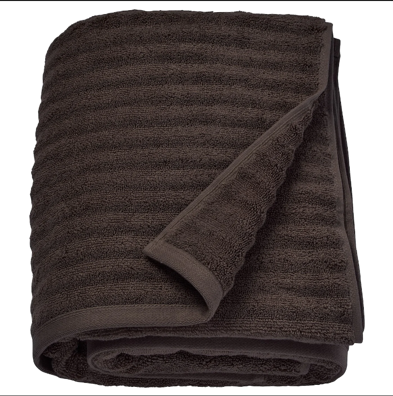 FLODALEN BATH TOWEL - DARK BROWN 100X150 CM