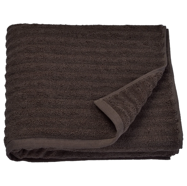 FLODALEN BATH TOWEL - DARK BROWN 100X150 CM