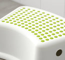 FÖRSIKTIG Children's stool, white/green