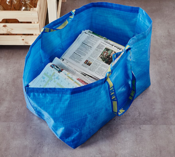 FRAKTA IKEA carrier bag blue 55x37x35 cm/71L