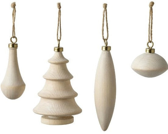 IKEA VINTER 2021 Hanging decorations, 4 different forms of pine.