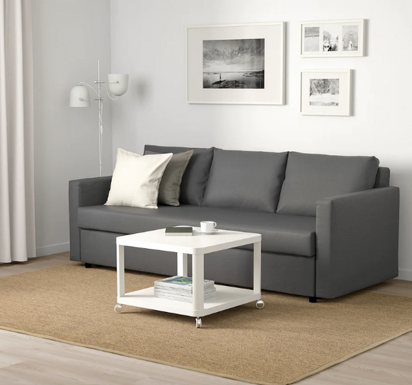 FRIHETEN Three-seat sofa-bed, Skiftebo dark grey