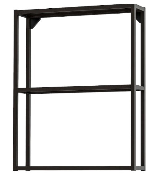 ENHET Wall frame shelves, anthracite, 60x15x75 cm