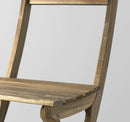 ASKHOLMEN Chair, outdoor, foldable light brown stained