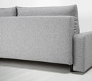 GRÄLVIKEN 3-seat sofa-bed, grey