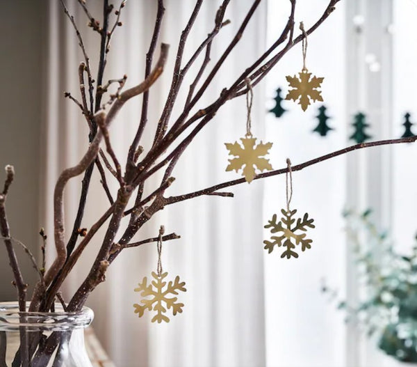 IKEA / VINTER 2021 WINTER 2021 Hanging decorations, set of 4.