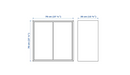 EKET Cabinet w 2 doors and 1 shelf, white, 70x35x70 cm