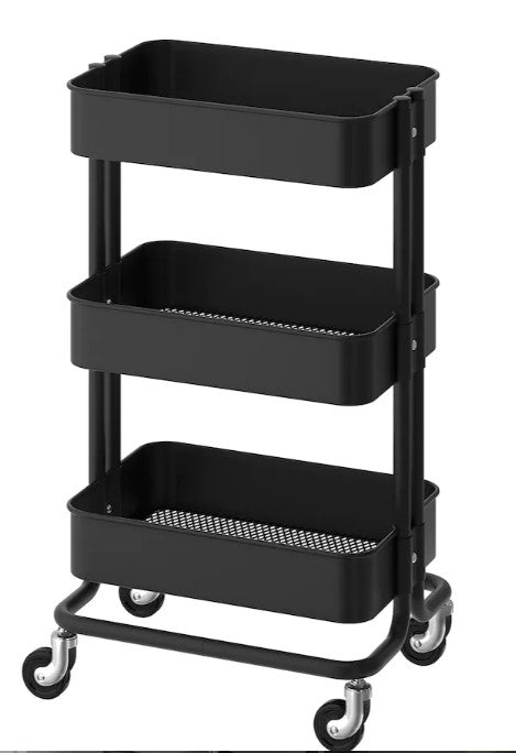 RASKOG Trolley, black, 35x45x78 cm