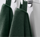 HIMLEÅN Bath towel, dark green/mélange, 70x140 cm