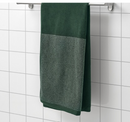 HIMLEÅN Bath towel, dark green/mélange, 70x140 cm