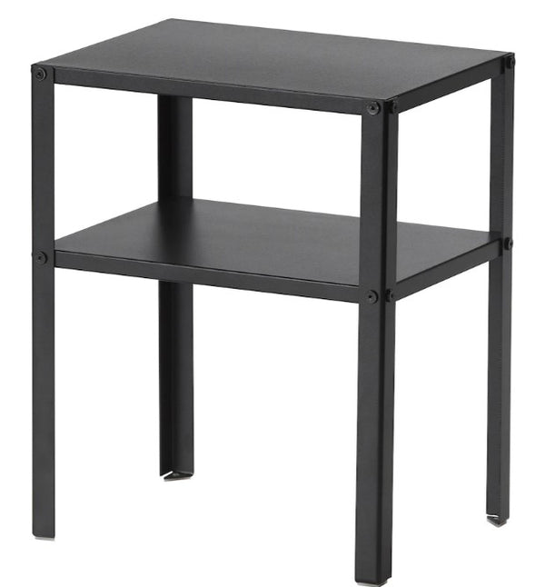 KNARREVIK Bedside table, black, 37x28 cm