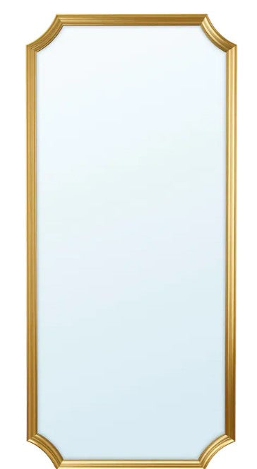 SVANSELE Mirror, gold-colour, 73x158 cm