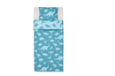 JÄTTELIK Duvet cover and pillowcase, dinosaur/blue, 150x200/50x60 cm