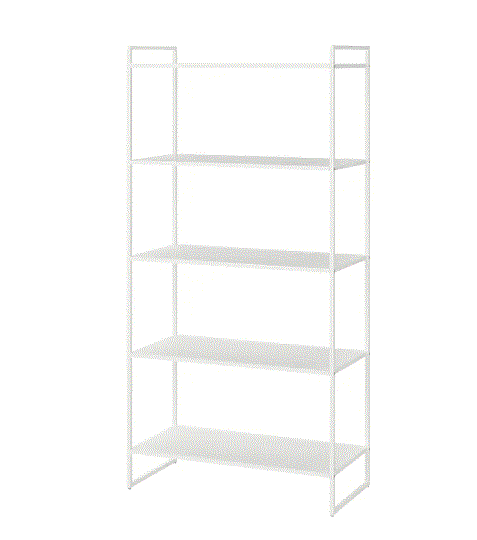 JONAXEL Shelf unit, white, 80x38x160  31 1/2x15x63 "