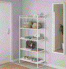 JONAXEL Shelf unit, white, 80x38x160  31 1/2x15x63 "