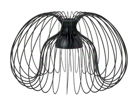 KALLFRONT Pendant lamp shade, black, 52 cm