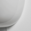 KALLBLIXT Wall lamp, wired-in installation, white glass