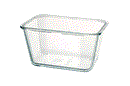 IKEA 365+ Food container, rectangular/glass, 1.8 L