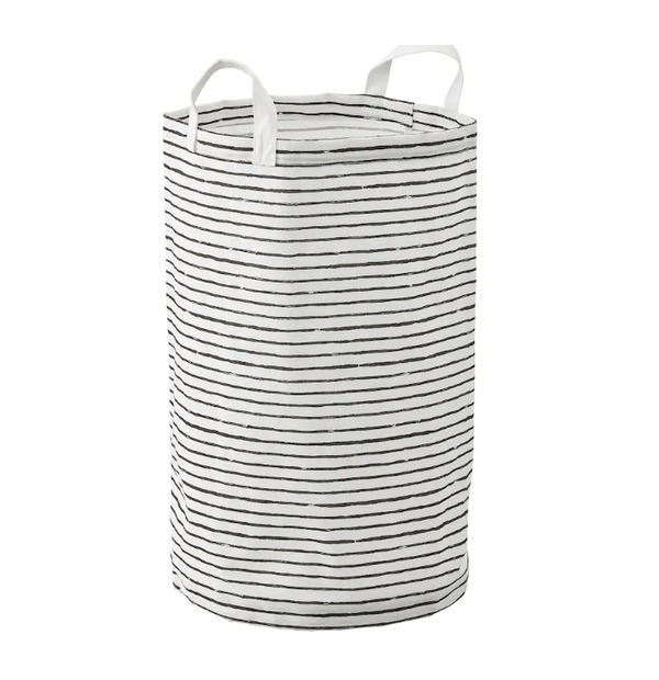 KLUNKA Laundry bag, white/black, 60 l