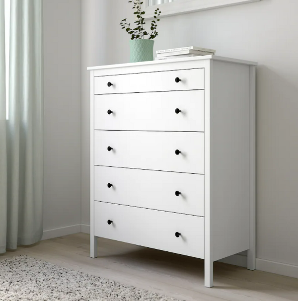 KOPPANG Chest of 5 drawers, white, 90x114 cm >