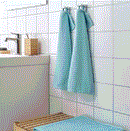 KORNAN Towel, set of 2 light blue, 30x50 cm