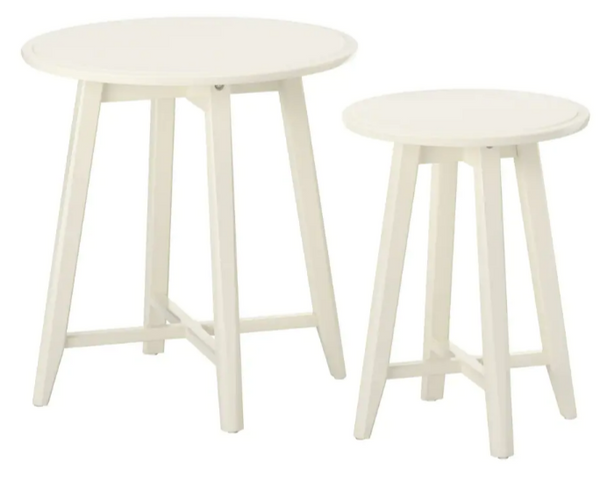 KRAGSTA Nest of tables, set of 2, white