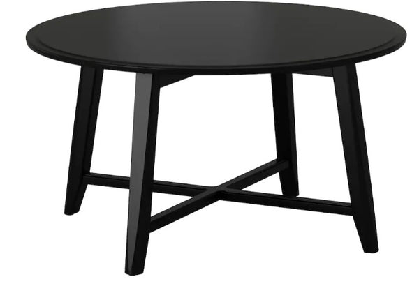 KRAGSTA Coffee table, black, 90 cm