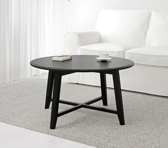 KRAGSTA Coffee table, black, 90 cm