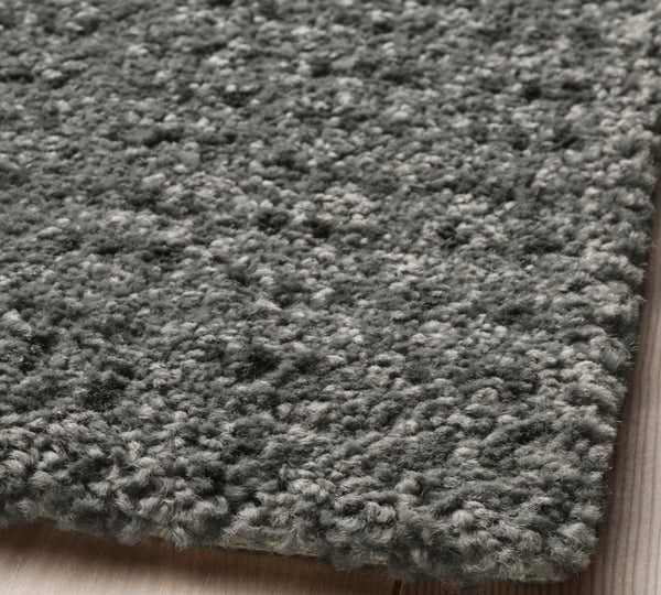 LANGSTED Rug, low pile, light grey, 60x90 cm