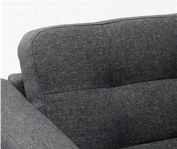 LANDSKRONA 3 seat sofa, grey/ LANDSKRONA Leg, wood, 15 cm