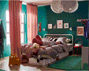 LANGSTED Rug low pile green 60x90 cm