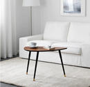 LÖVBACKEN Side table, medium brown, 77x39 cm